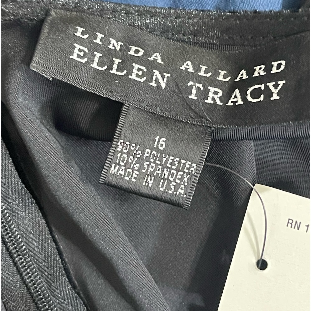 NWT- Linda Allard- Ellen Tracy black dress pants. Size 16 - Picture 4 of 5